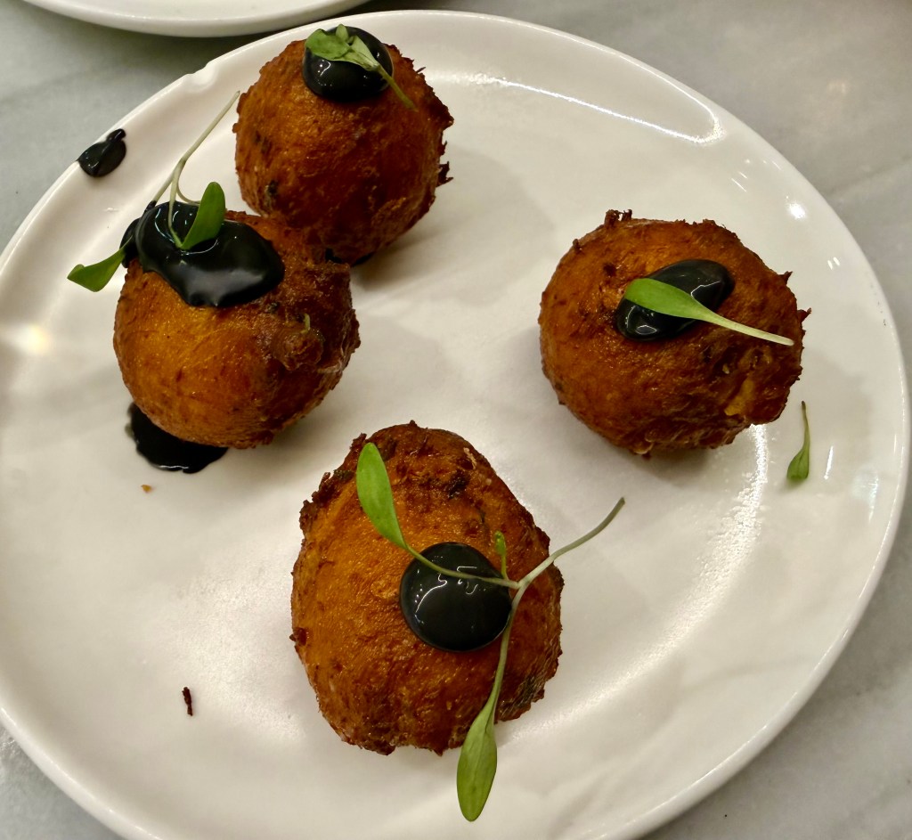 Crispy cod fritters