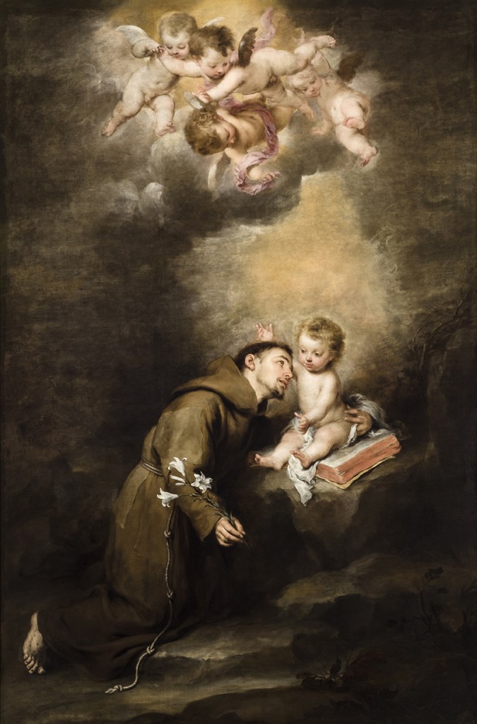 Saint Anthony of Padua with the Christ Child (Bartolomé Esteban Murillo, c. 1668–1669)